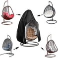 thumbnail image 1 of Funda para silla colgante, funda para silla capullo de columpio de huevo con cremallera, protector de muebles - Cremallera negra 115 cm DX 190 cm H Kuyhfg Bienvenido a Kuyhfg, 1 of 4