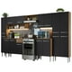 thumbnail image 1 of Cocina Integral 325cm Marrón/Negro Emilly Madesa 02, 1 of 10