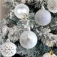 thumbnail image 4 of Decoraciones Del Árbol de Navidad Juego de Ornamentos de Bola de Plástico Azul, 6x6x6cm 20Pcs con Cuerdas Colgantes Perlas para la Fiesta de Vacaciones Del Hogar Ornamentos Del Árbol de Navidad, 4 of 6