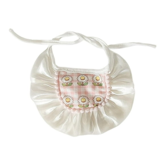 Collar para gato con babero para mascota, regalo, fácil de usar, suave y cómodo, disfraz para perro o gato, bufanda para mascota, accesorios para Rosa