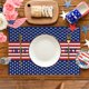 thumbnail image 1 of Independence Day Patriotic Placemats And Coasterss Heat Counteractive Table Decorations Perfectly For Independence Day BBQs Picnics And Holiday Parties, 1 of 6