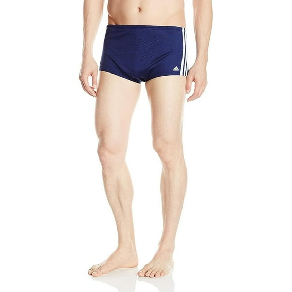 New ADIDAS Men's Mesh Drag Swim Briefs Suit Trunks Navy 24