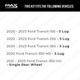 thumbnail image 2 of MAX Advanced Brakes - Rear Brake Kit For 2020-2023 Ford Transit-150| Carbon Ceramic Brake Pad and Rotor Kit| Daily Driving OE Replacement Brake Rotors, 2 of 9