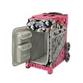 thumbnail image 2 of Zuca 18" Sport Bag - Playful Puffins with Flashing Wheels (Pink Frame), 2 of 6