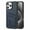Blue, variant on Dteck Premium PU Leather Case with Card Holder for iPhone 13 Pro, Shockproof Drop Impact Protection Slim Hard Rugged Back Wallet Case, Black