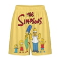 thumbnail image 5 of Simpsons Men's Short Pajama Pants Soft Trendy Sleep Shorts Breathable Ice Silk Lounge Shorts XL, 5 of 8