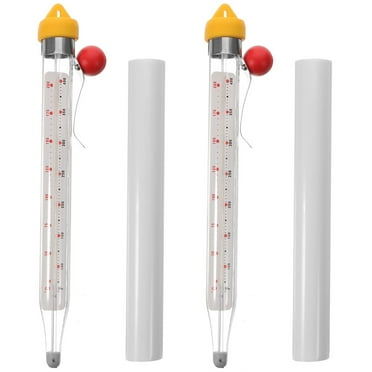 2 Sets  of Candy Deep Fry Thermometer Instant Read Glass Food Thermometer for Cooking