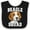 Black and White, variant on Inktastic Dog Beagle Squad Boys or Girls Baby Bib