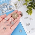 thumbnail image 2 of 36Pcs 6 Styles Stainless Steel Pendants Word Message Charms Pendants for DIY Necklace Bracelet Jewelry Making Accessories Hole: 1.5mm, 2 of 6