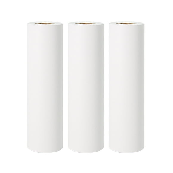 poooli poooli 110 * 30mm Rouleau de Papier Thermique Blanc Non Adhésif Sans BPA Longue Durée 10 Ans pour Imprimante Thermique Portable poooli L3, 3 Rouleaux