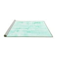 thumbnail image 2 of Ahgly Company Machine Washable Indoor Rectangle Solid Turquoise Blue Modern Area Rugs, 8' x 10', 2 of 4