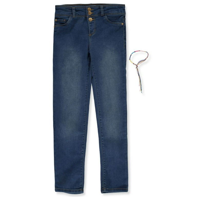 DKNY Girls Skinny Jeans With Band endless sky 10 Big Girls Walmart