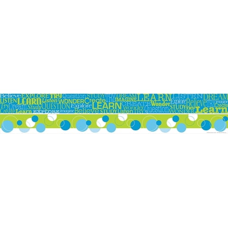 Barker Creek Double-Sided Trim Bulletin Board Decorations, 12 Count