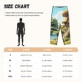 thumbnail image 2 of Salouo Cartoon Mushroom House Print Women's Pajama Pants Casual Loose Sweatpants PJs Flowy Pants Drawstring Palazzo for Women Wide Leg Pants Lounge Pajama -Medium, 2 of 8
