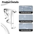 thumbnail image 3 of 12 PCS 2 Inch Valance Blind Clips, Clear Plastic Hidden Blind Clips Replacement, Blinds Valance Clips Replacement Parts, for Wood or Faux Wood Horizontal Blinds Valance, 3 of 7