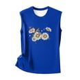 thumbnail image 4 of Tank Tops for Women Cute Daisy Graphic Loose Fit Crewneck Sleeveless Shirt Summer Casual Tanks, 4 of 4