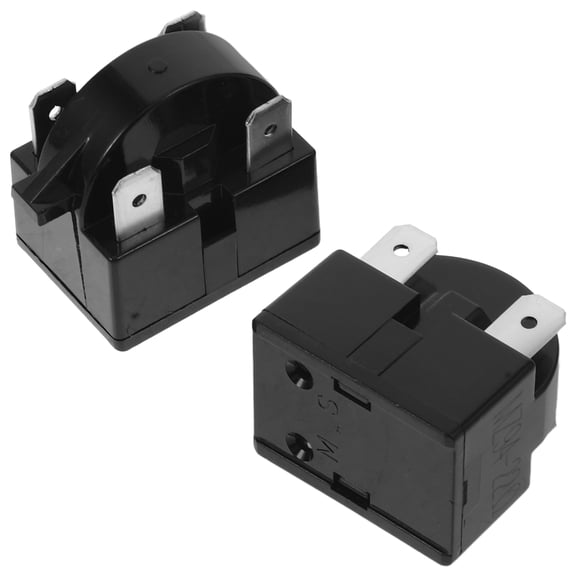 Milisten 2-Pack Refrigerator Starter Replacement with Freezer Overload Protector and Overheat Relay, Design