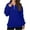 Blue, variant on Mlzmgr Collared Neck Sweatshirts for Women Long Sleeve Quarter Zip Casual Business Golf Tops Women's Fashion Shirts Solid Color