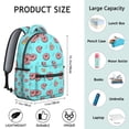 thumbnail image 6 of A fashionable and durable schoolbag, suitable for work, travel and campus settings. It features an interesting "donut" pattern design and is an excellent gift choice for donut lovers., 6 of 6