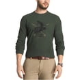 thumbnail image 2 of GH Bass & Co. Suéter térmico para hombre al aire libre Crew, verde, XL, 2 of 2