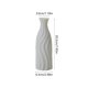 thumbnail image 3 of Jarrón de cerámica para flores | Jarrón blanco de 20 cm de alto para decoración del hogar | Jarrón de mesa minimalista moderno para sala de estar, dormitorio y oficina, 3 of 6