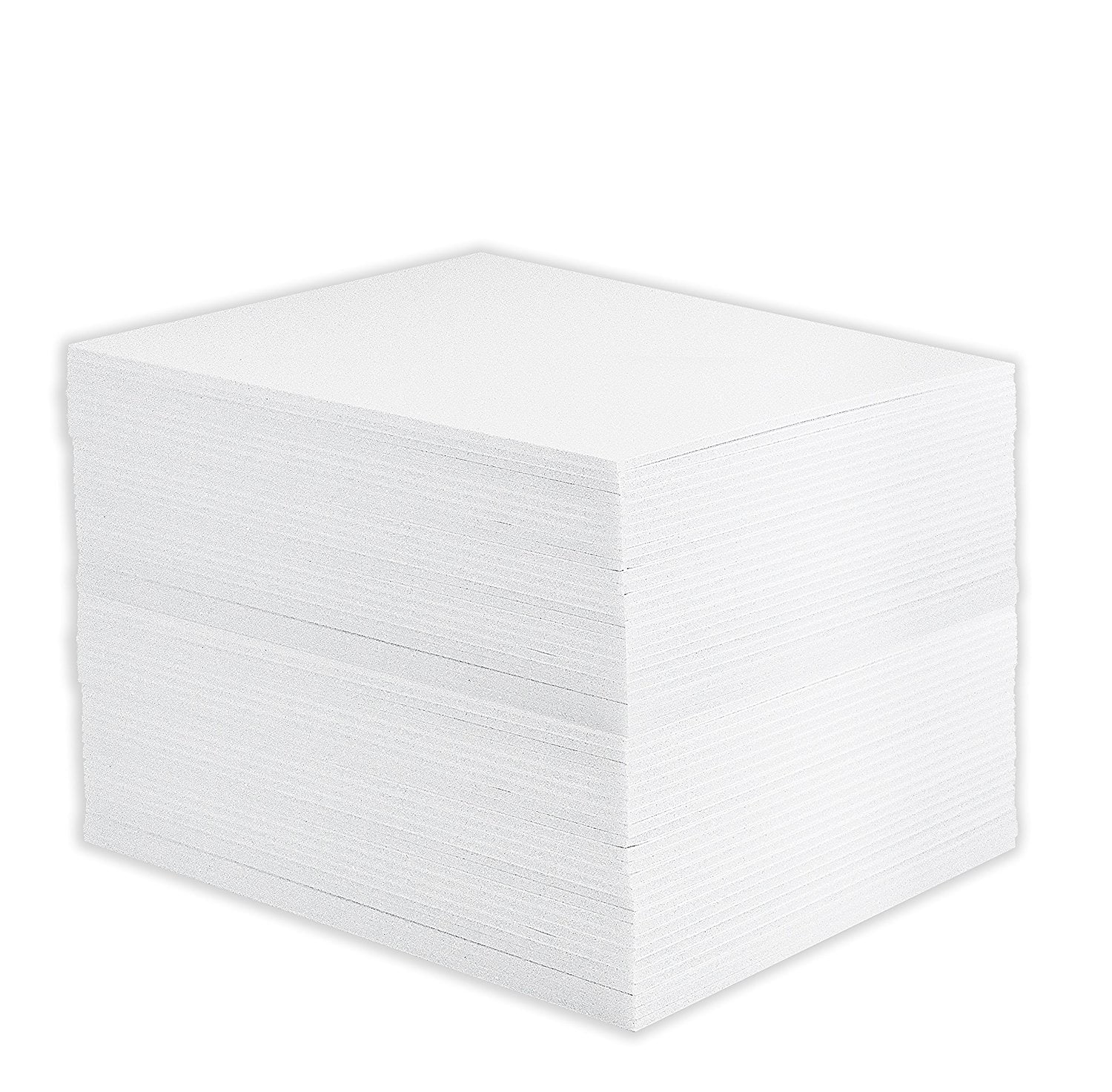 Mat Board Center 11x14, White Pack of 10 1/8 White Foam Core Backing Boards 