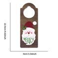 thumbnail image 3 of Dengmore Christmas Decoration Door Handle Pendant Holiday Party Door Door Decoration Pendant Santa Claus Snowman Door Hanger, 3 of 4
