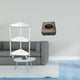 thumbnail image 2 of Mesa Esquinera Moderna De 3 Niveles Con Organizador De Caja De Pañuelos De Madera Para Espacios Pequeños, Cocina, Baño, Sala De Estar, Soporte De Almacenamiento Para El Hogar., 2 of 8