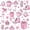C Light Pink White, variant on Manfei Purple Cheerleader Black Out Curtains For Kids,Cute Stars Bow Print Curtains Pack of 2 (42x63 Each) For Girls