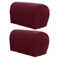 thumbnail image 1 of 2 Juegos de Fundas de Reposabrazos Baoblaze para Sofá Silla Elásticas Vino, 1 of 8