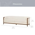 thumbnail image 4 of My Texas House Campbell 92" Sofa, Cream Fabric Upholstery, 4 of 12
