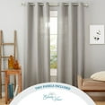 thumbnail image 4 of Estate View™ Ladner Light Filtering Grommet Top Curtain Panel Pair, 38"x84", Black Pearl, 4 of 8