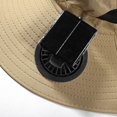 thumbnail image 6 of Sun Hats for Men Women with 4 Solar Fans Wide Brim Fans Fishing Hat Water Resistant Breathable Mesh Outdoor Fishing Hiking Camping Hat with Adjustable Chin Strap, 6 of 7
