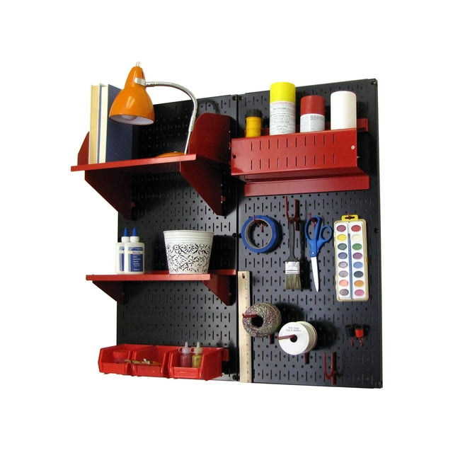 Wall Control Pegboard Hobby Craft Pegboard Organizer Storage Kit with