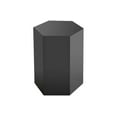 thumbnail image 3 of HomeRoots 487343 17 in. High Gloss Manufactured Wood Hexagon End Table, Grey, 3 of 5