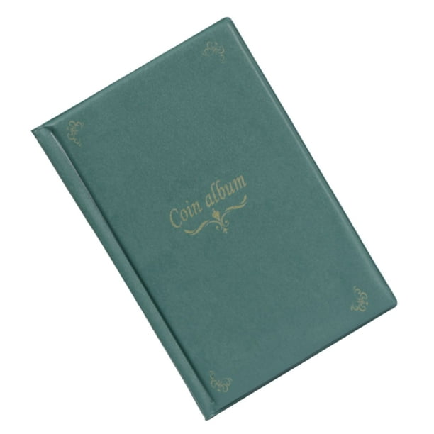 Moyic 150 Pockets Album Book Collecting Card Mini Accessory Storage Badges Organization Collector Carpetas de archivos verde