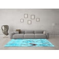 thumbnail image 3 of Ahgly Company Indoor Round Abstract Light Blue Contemporary Area Rugs, 8' Round, 3 of 4