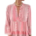 thumbnail image 3 of Gvmfive Women's V Neck Bohemian Ruffle Midi Dress Flowy Beach Holiday Dress, 3 of 4