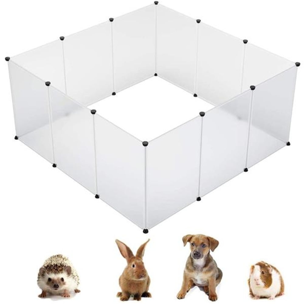 20Pcs Pet Playpen for Small Animals,Fence Cage with Bottom for Small
