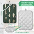 thumbnail image 6 of Yayeee Pot Holders Kitchen Heat Resistant with Pocket 7"x9.8" Cotton Oven Cooking Hot Pads, Beige Plants, 6 of 7