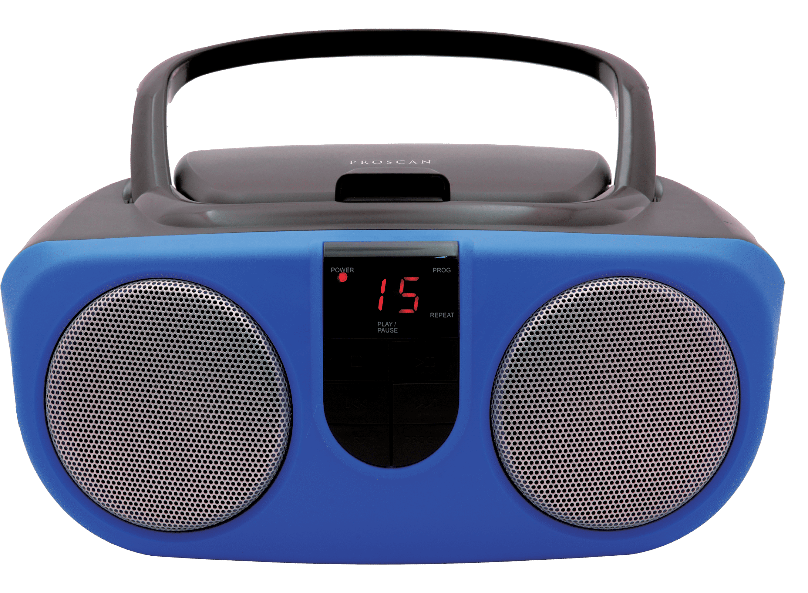 Proscan Portable CD Radio Boombox, Blue, PRCD243M