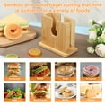 thumbnail image 5 of 2Pcs Wood Bagel Slicer Holder Bagel Cutter,Wood Bagel Slicer Holder,The Original Wooden Bagel Slicer for Small and Large Bagels, 5 of 10