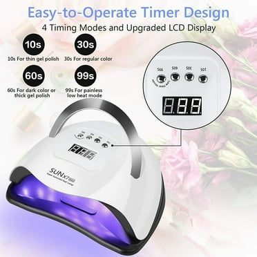 220W 57LEDs Auto-Sensor UV Nail Dryer Gel Polish Lamp Salon Manicure SUN X7 with 4 Timer Setting