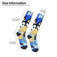 thumbnail image 3 of Saiise Bluey Funny Socks Men Women Boys Kids Adults Novelty Graphic Crew Tube Socks Crazy Design Casual Dress Socks for Sports,Running,Travel, 3 of 7