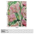 thumbnail image 4 of Orinice Flowers Leaves Fashion Warm Lightweight Blanket Soft Fleece Blankets All Seasons Decor Cow Gifts Blanket 60x80in, 4 of 6