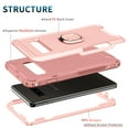 thumbnail image 2 of Samsung Galaxy S10 Case, Dteck Hybrid Rugged Shockproof Case with Ring Holder Kickstand, Compatible with Magnet Car Mount, Support Wireless Charging For Samsung Galaxy S10,Rosegold, 2 of 7