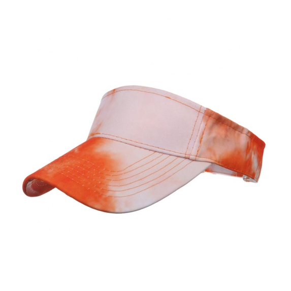 Jongmart Women Sun Visor Cap Tie Dye Visor Elastic Sports Hat Empty Top Baseball Beach Hat