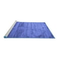 thumbnail image 2 of Ahgly Company Machine Washable Indoor Rectangle Abstract Blue Contemporary Area Rugs, 5' x 8', 2 of 4