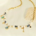 thumbnail image 3 of Collar Ganfancp Mujeres Geométrico Corazón Circón Colgante Perla Piedra Natural Liquidación 1X, 3 of 6