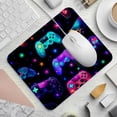 thumbnail image 2 of Game Controller Square Gaming Mouse Pad Desk Mat, 8.3x9.8 Inch, Non-Slip Rubber Bottom, Printed, Suitable for Office and Gaming, 2 of 6